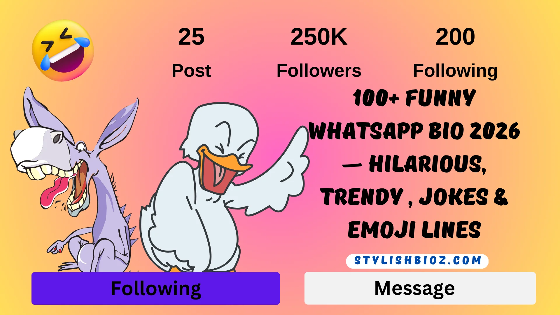 Funny WhatsApp Bio 2026