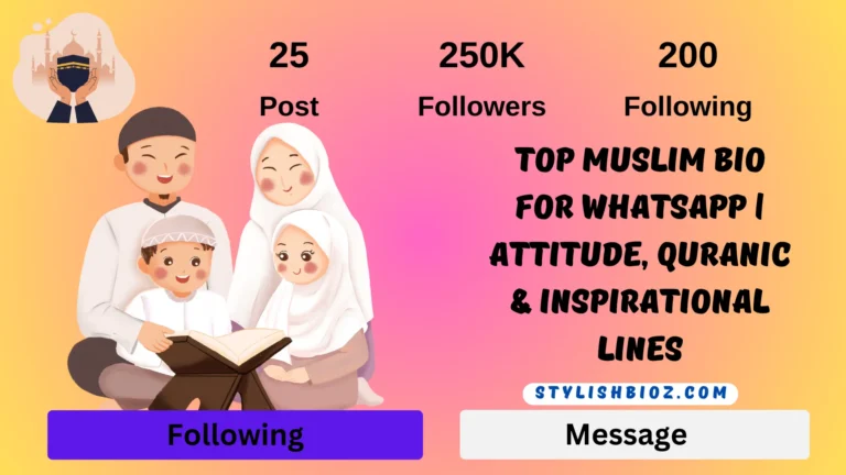 Muslim Bio For WhatsApp