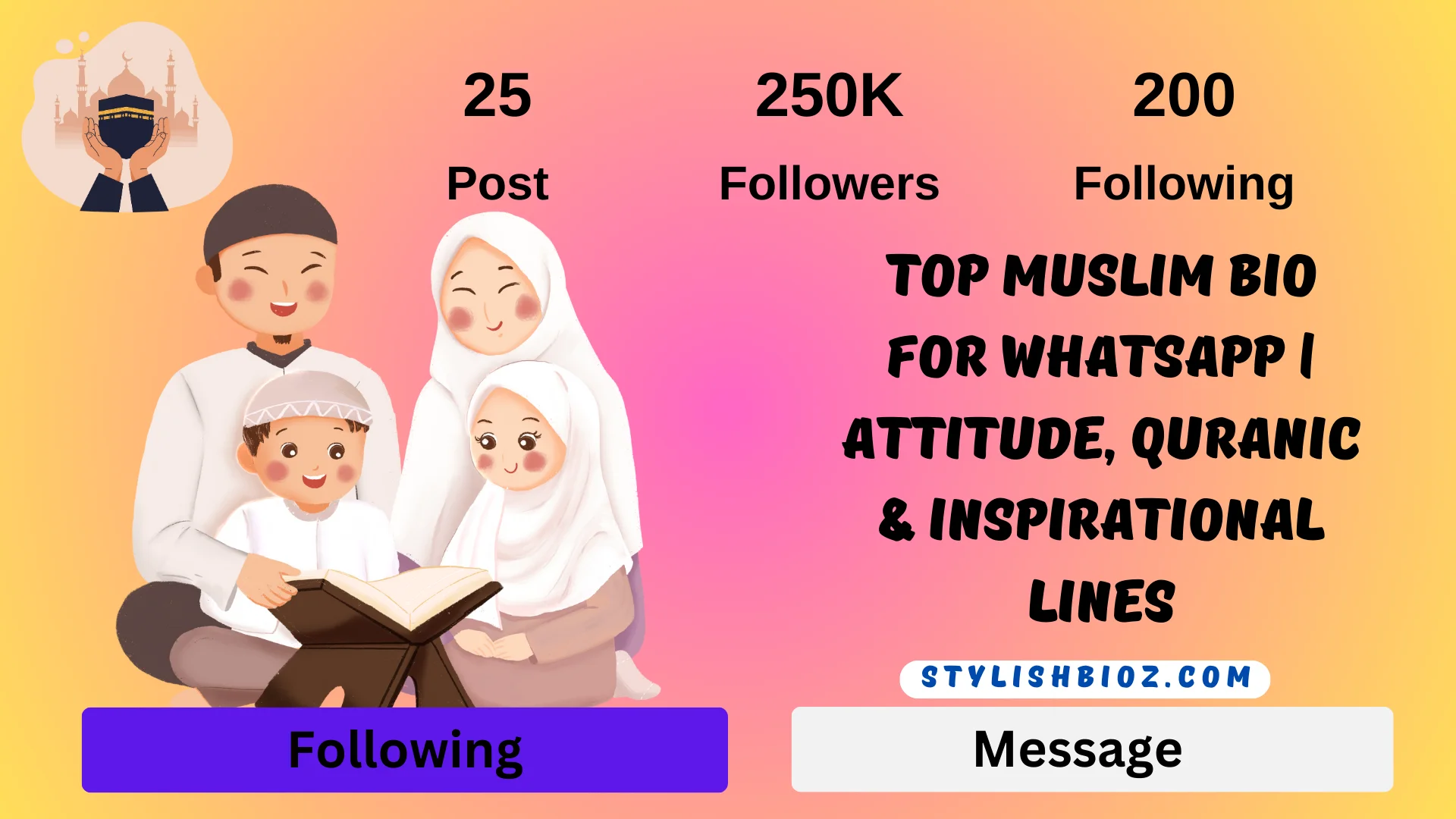 Muslim Bio For WhatsApp