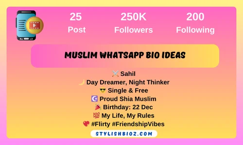 muslim whatsapp bio ideas