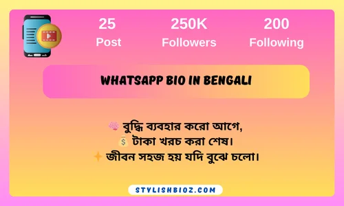whatsapp bio in bengali