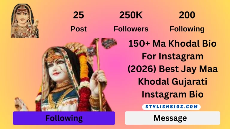 Ma Khodal Bio For Instagram