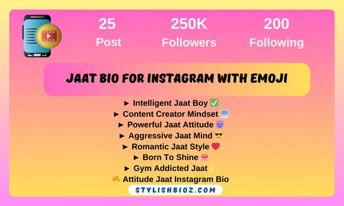 Jaat Bio For Instagram With Emoji