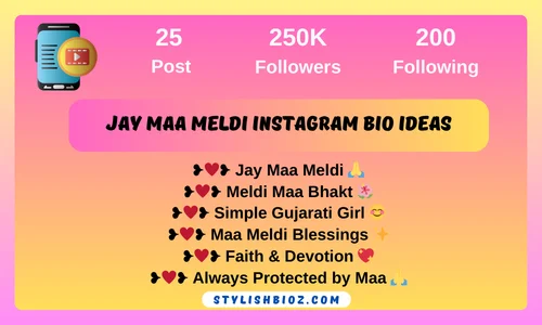 Jay Maa Meldi  Instagram Bio Ideas